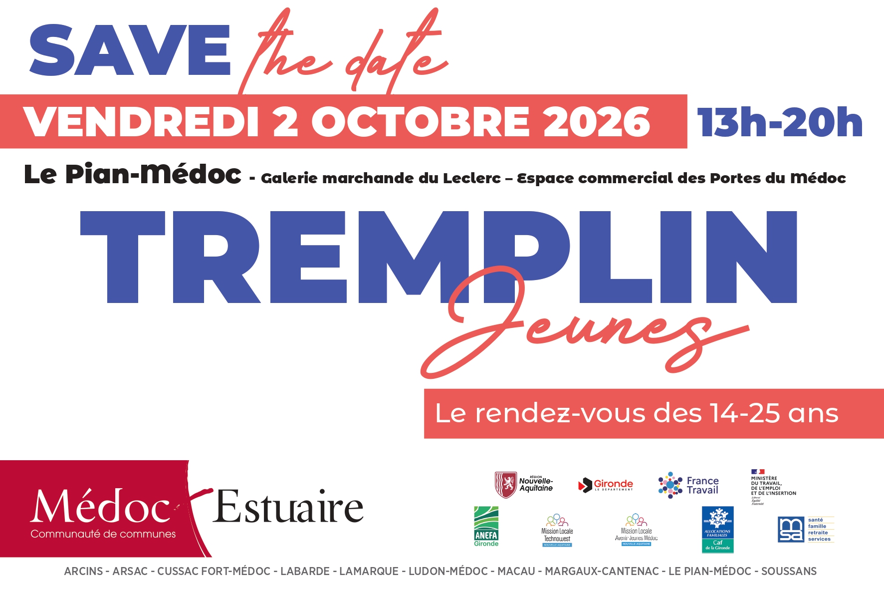 2eme TREMPLIN JEUNES organisé par la CDC Médoc Estuaire